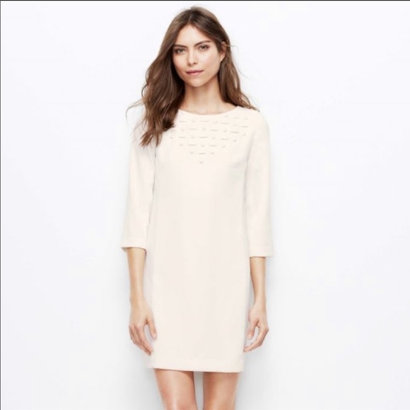Ann Taylor Dresses & Skirts - 5/$25 Ann Taylor Beaded 3/4 Sleeve Shift Dress